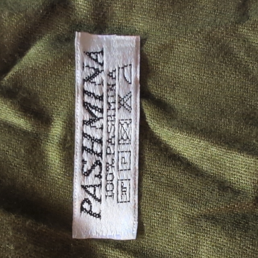 Pashmina| Olive Green Fringe Shawl - Picture 8 of 10